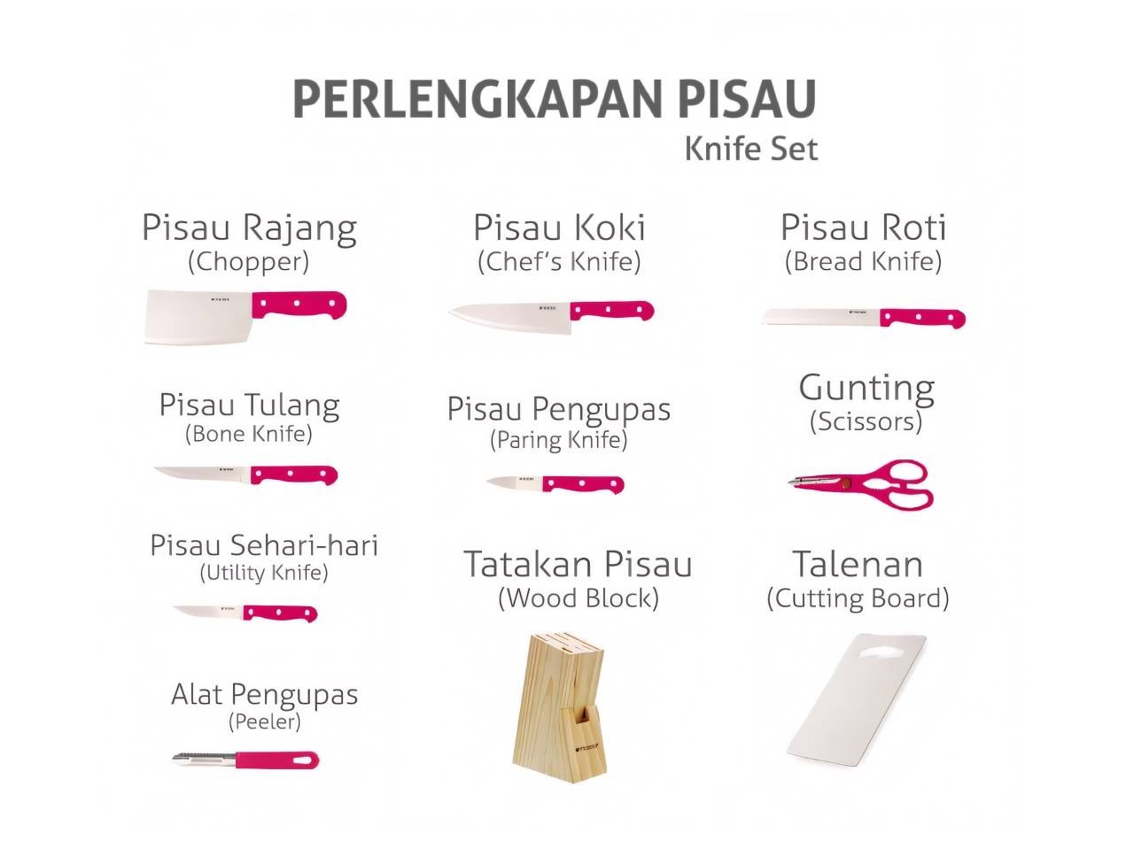 Vicenza Pisau Set V920K Pink